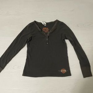 Harley Davidson Henley Top